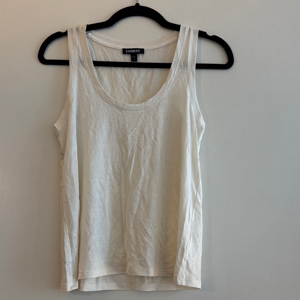 Express Women's Cream Tank Top